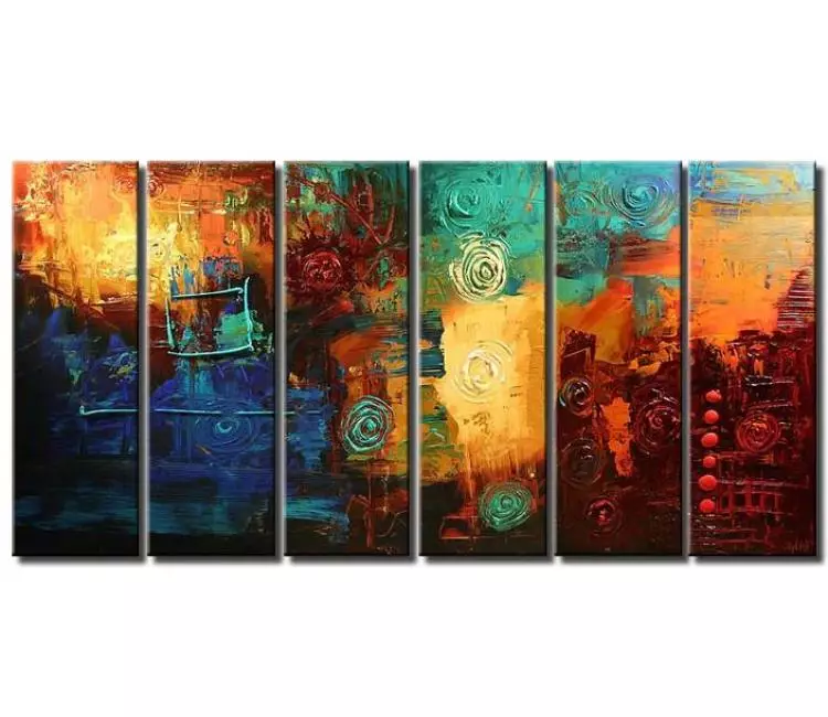 abstract painting - huge colorful abstract painting on canvas enormous colorful contemporary art for big large wall