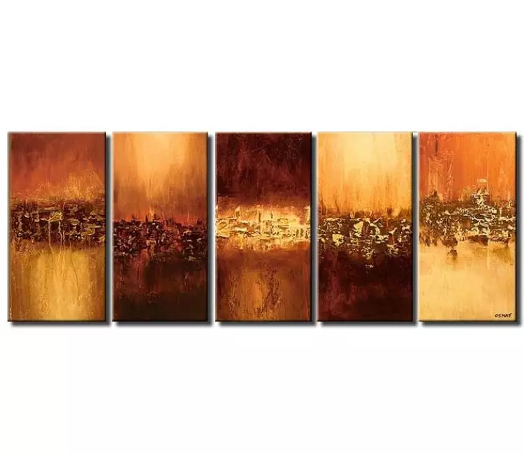 abstract painting - earth tone colors abstract painting on canvas big large canvas art for living room