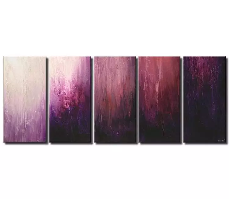 abstract painting - large purple abstract painting on canvas big modern violet wall art for living room bedroom art