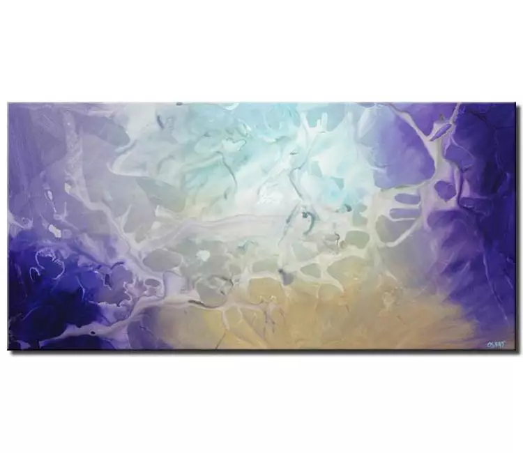 abstract painting - soft pastel colors abstract painting on canvas modern living room wall art