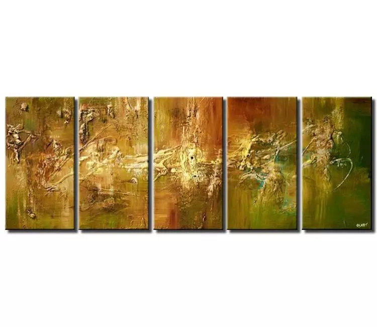 abstract painting - multi panel textured big abstract painting minimalist neutral colors modern art on large canvas