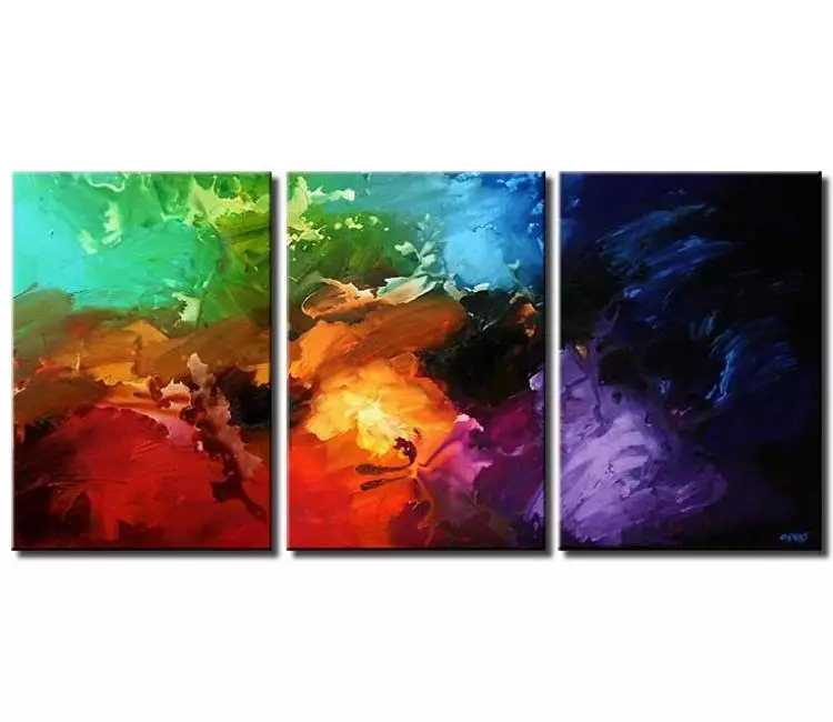 abstract painting - big colorful abstract wall art on canvas large modern living room wall art original huge painting