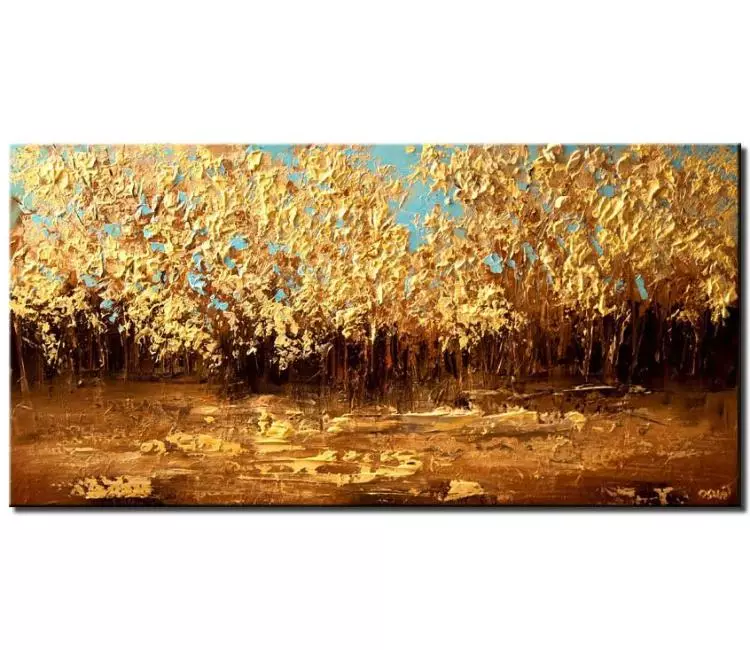 forest painting - neutral abstract landscape art forest painting on canvas original modern palette knife textured oil acrylic trees painting