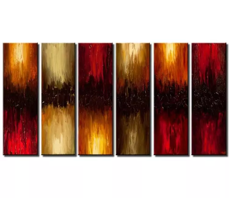 abstract painting - big wall art for living room abstract art on canvas original large modern wall art red green gold modern art