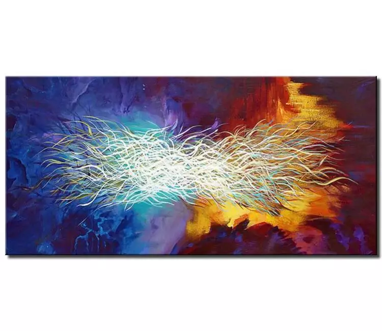 abstract painting - colorful abstract art on canvas original textured modern big wall art for living room
