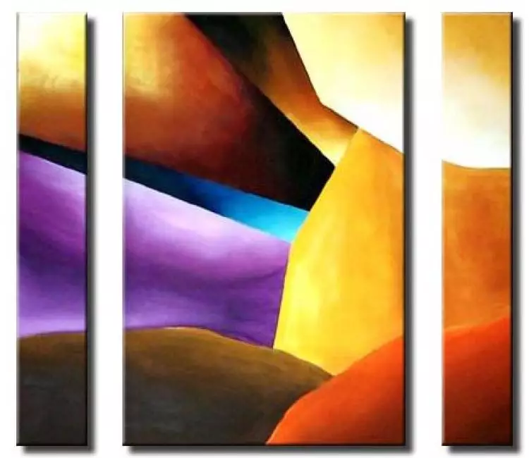 abstract painting - rays of light modern wall painting