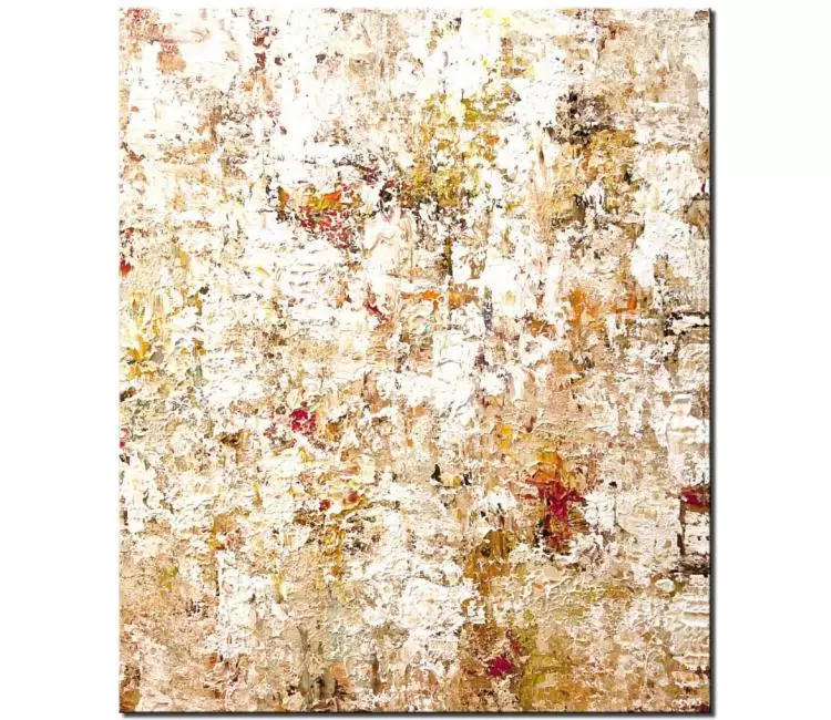 abstract painting - white textured abstract painting on canvas original 3d art minimalist neutral wall art