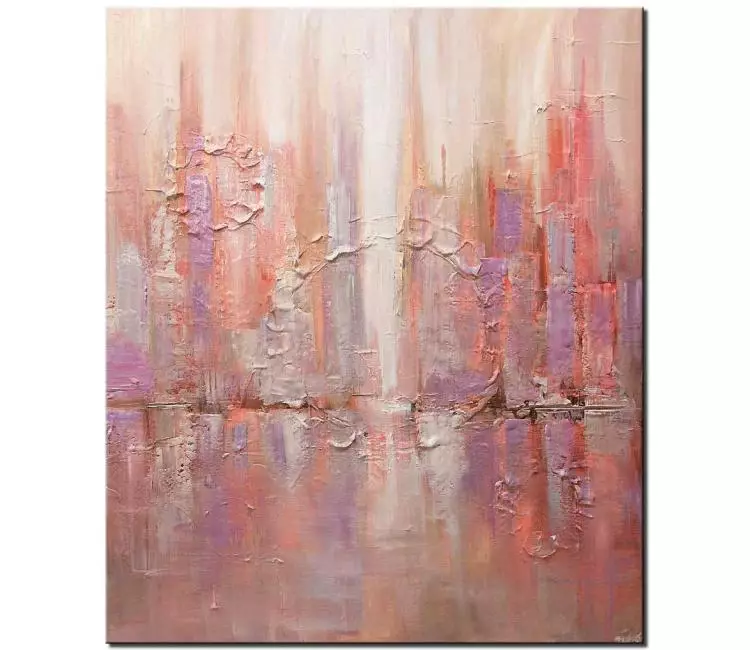 print on canvas - canvas print of modern abstract city painting
