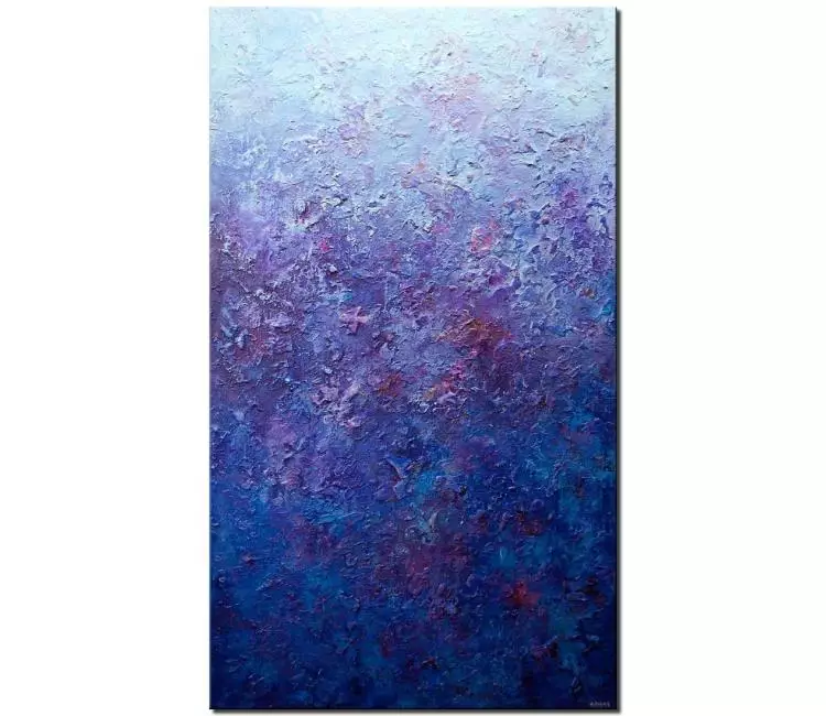 abstract painting - contemporary blue abstract art on canvas 3d art big wall art for living room modern art