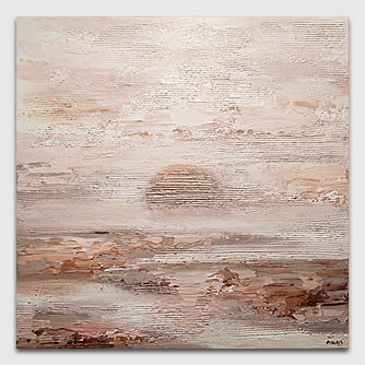 Neutral painting - Sunset on Jericho
