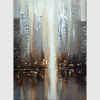 Cityscape painting - Silver City