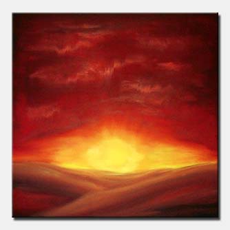 Landscape painting - Sunrise