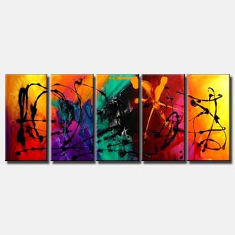 Abstract painting - When I Saw You at My Door