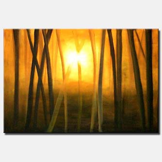 landscape painting - The Golden Forest