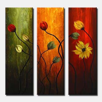 Floral painting - Flowers are for Love