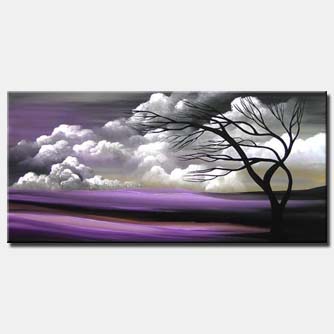 landscape painting - Purple Dew