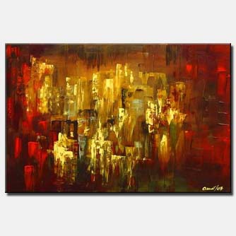 Cityscape painting - The Lost City