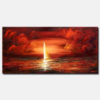 Seascape painting - Lonely no More