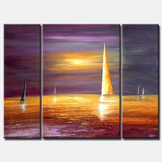 Seascape painting - Wind in My Sail
