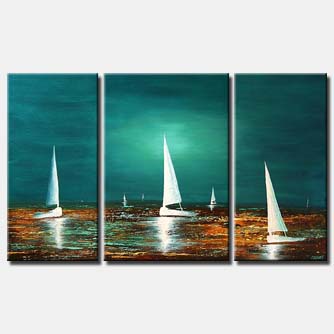 Seascape painting - Sailing