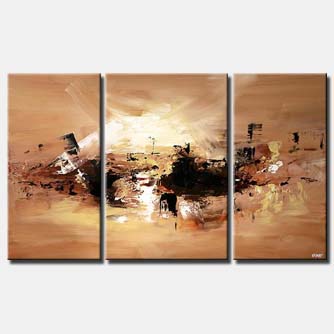 Abstract painting - Sunrise on Thema