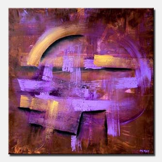 abstract painting - Lavander Sunset