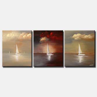 Seascape painting - Moving West