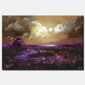 Landscape painting - Fields of Lavender