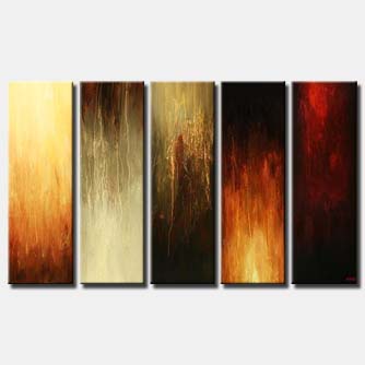 Abstract painting - The Five Commandments
