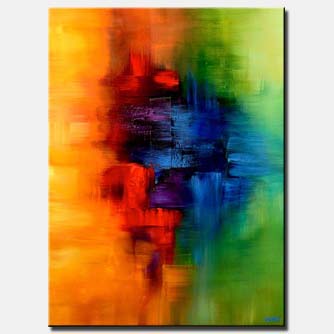 Abstract painting - Childhood Memory