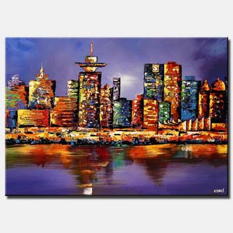 Cityscape painting - Vancouver