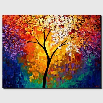 landscape painting - Tree of Life