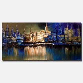 Cityscape painting - Downtown