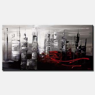 Cityscape painting - The 10547th Apartment