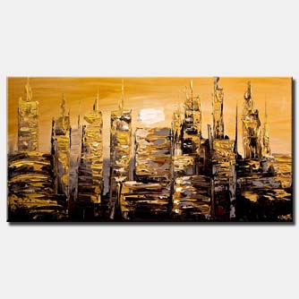 Prints painting - The Gold City
