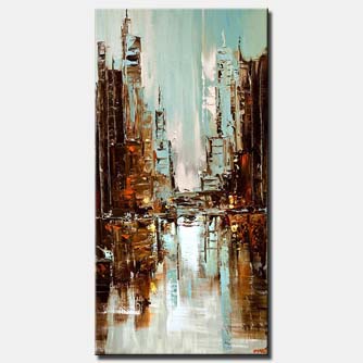 Cityscape painting - City Rush