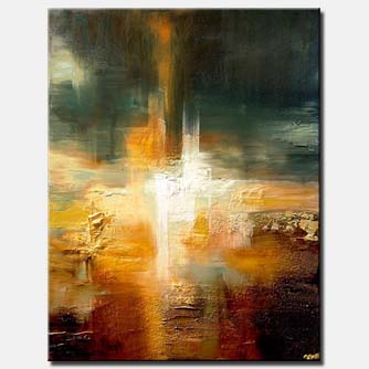 Abstract painting - The Land of Rohan