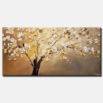 Prints painting - The Golden Almond Tree