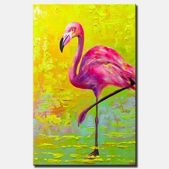 canvas print - Pink Flamingo
