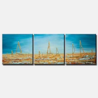 Prints painting - Golden Sail