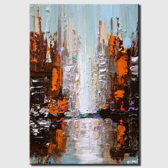 Cityscape painting - Skyscrapers