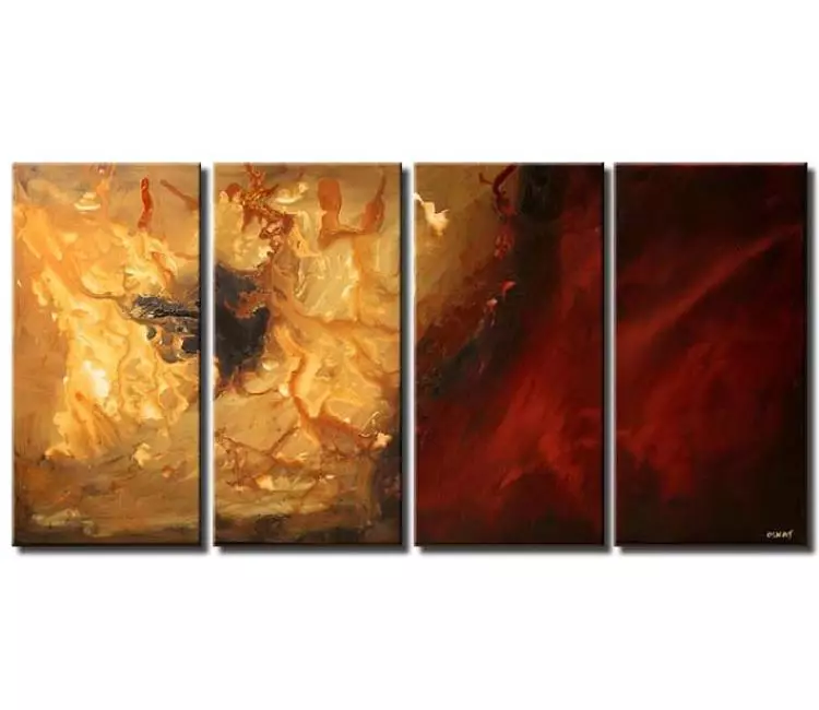multi panel living room home decor - Abstract and Modern Art Painting