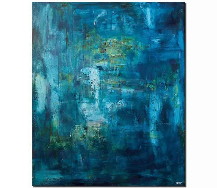 Buy blue textured abstract art home decor #8081