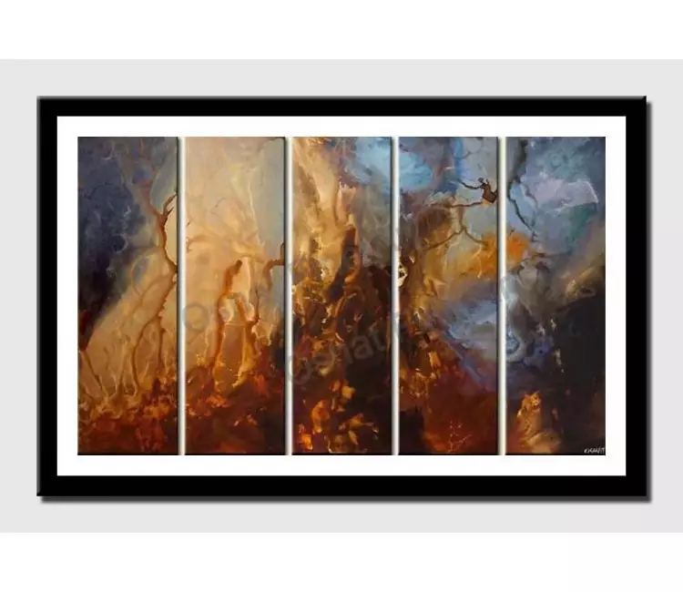 print on paper - canvas print of  planets modern wall art by osnat tzadok
