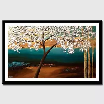 Prints painting - By the Almond Tree